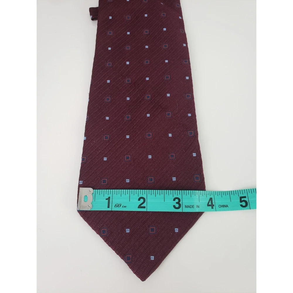 CARNAVAL DE VENISE Classic Men's Silk Tie Burgundy Business Formal wedding
